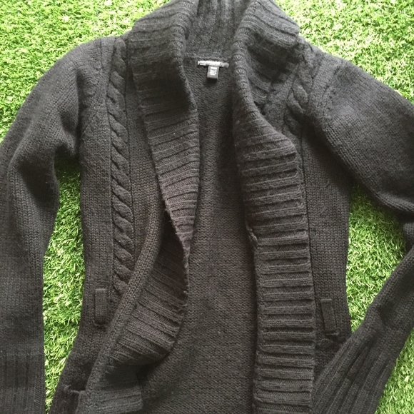 Jacob Classic Black Cable Knit 🧶 Cardigan Sz XS - Picture 1 of 6